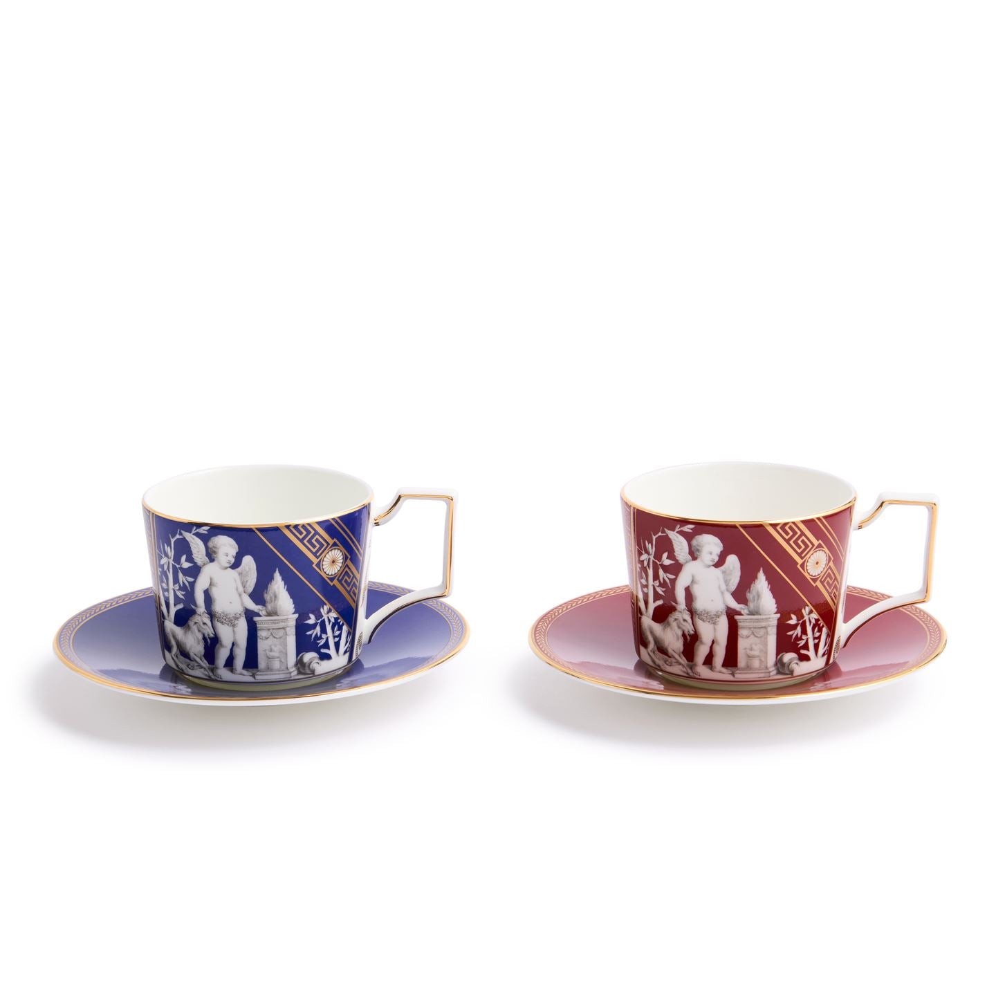 Wedgwood Renaissance 混彩茶杯碟套装(2套)