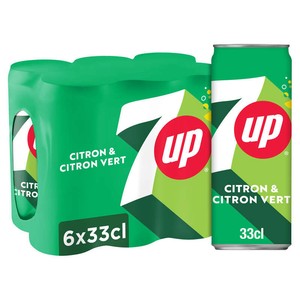7UP 柠檬青柠汽水 6×33cl