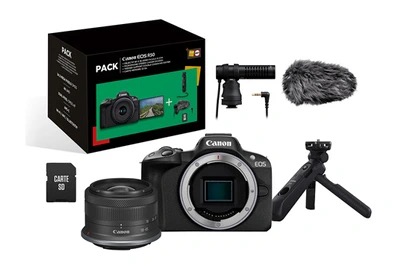 佳能 EOS R50 微单套机 (18-45mm+麦克风)