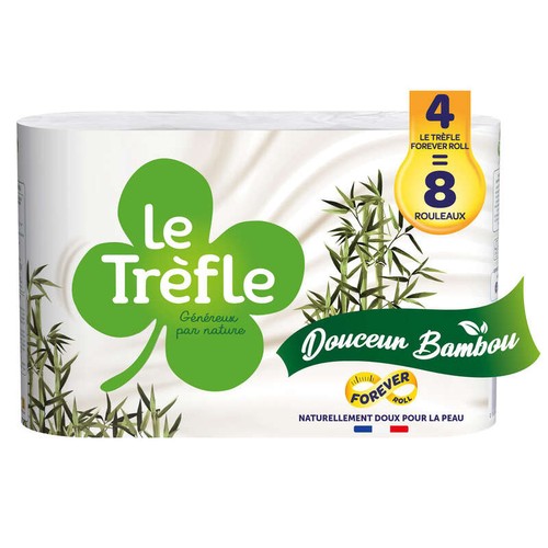Le Trèfle 竹纤维柔护卫生纸 4卷