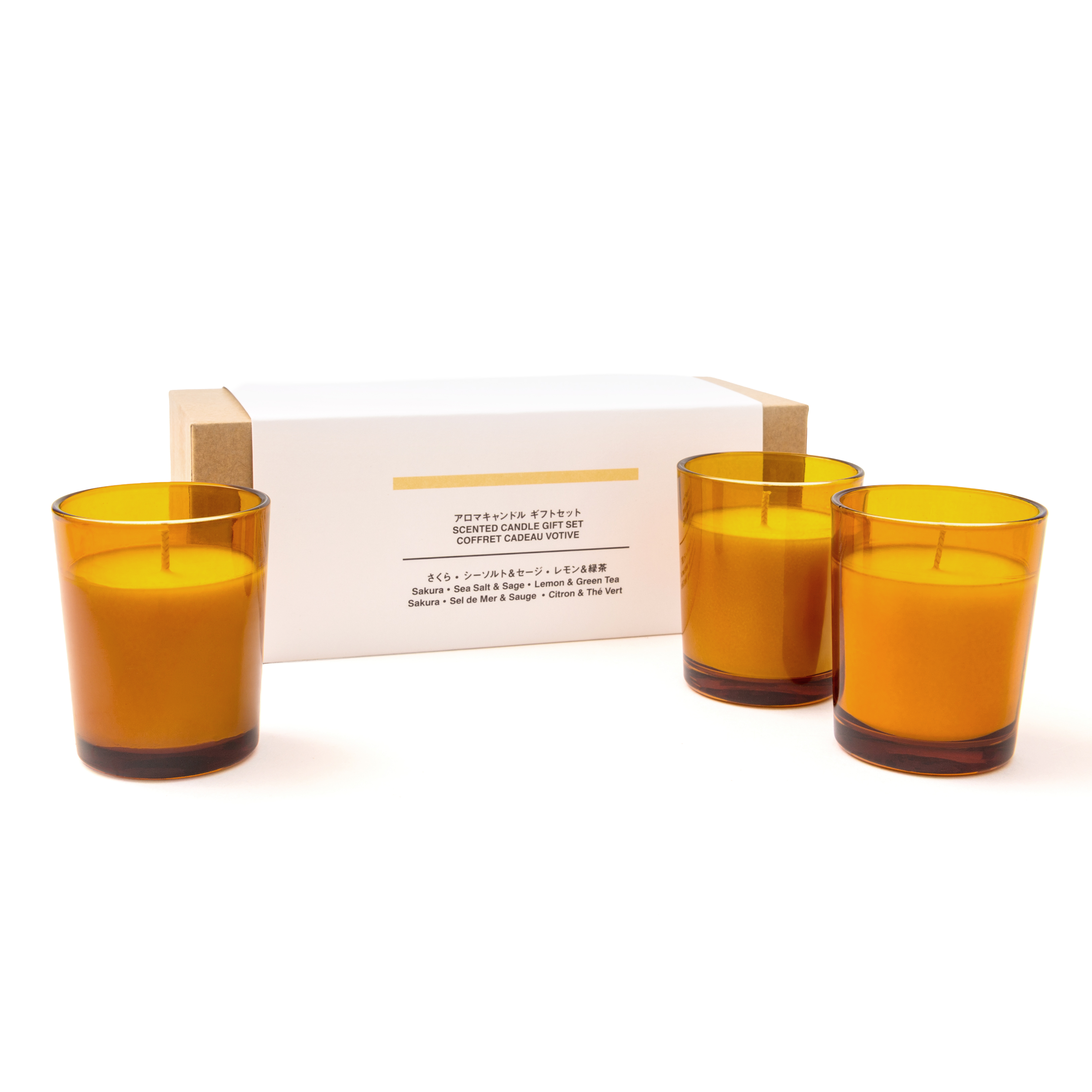 MUJI 香薰蜡烛礼盒(樱花·海盐等)