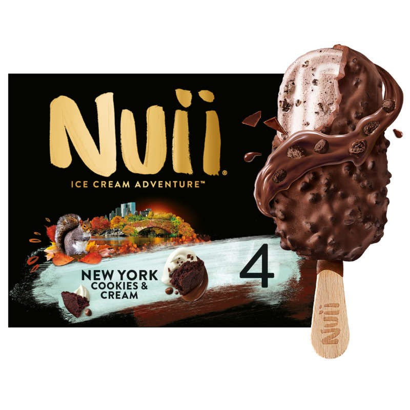 NUII纽约曲奇奶油脆皮雪糕棒 x4