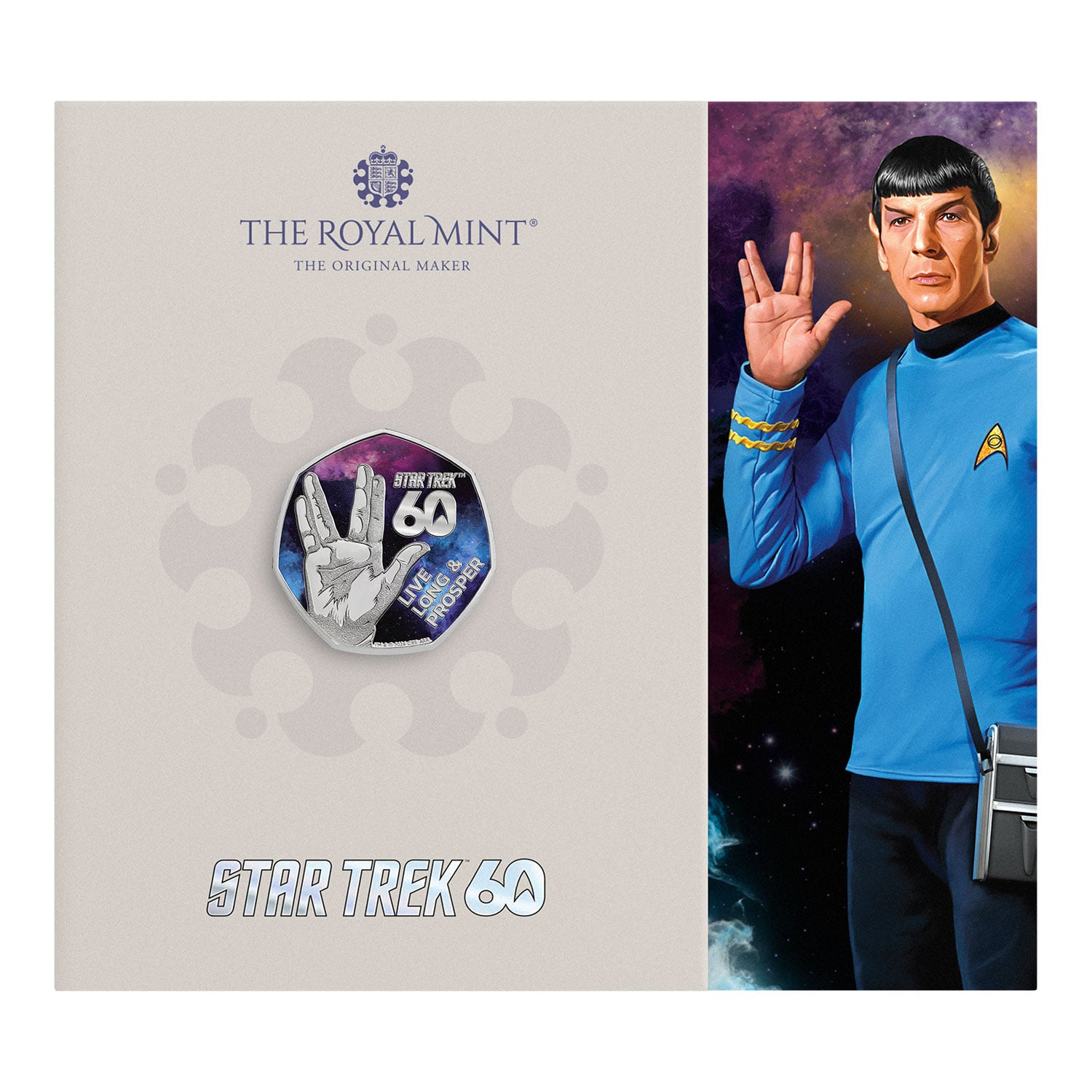 《星际迷航》60周年「生生不息」2026年英国50p彩色纪念币