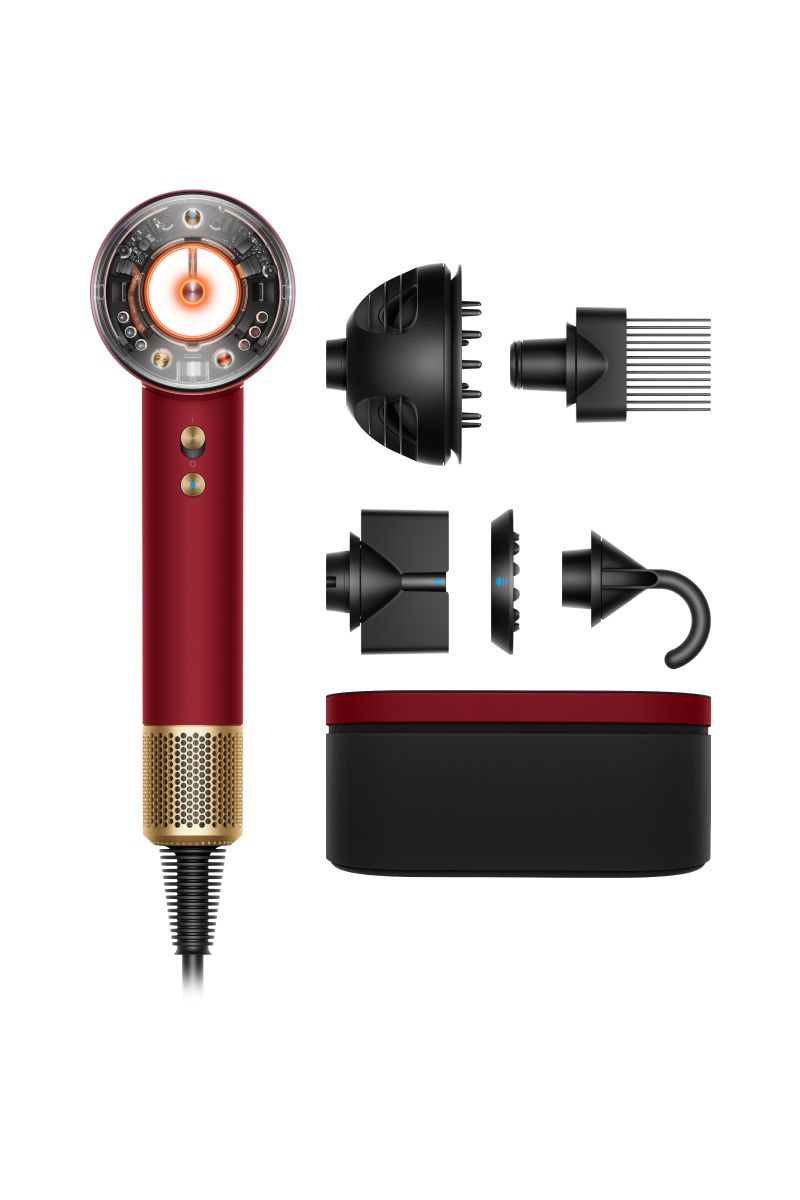 Dyson Supersonic Nural 吹风机 限定红丝绒/金配色