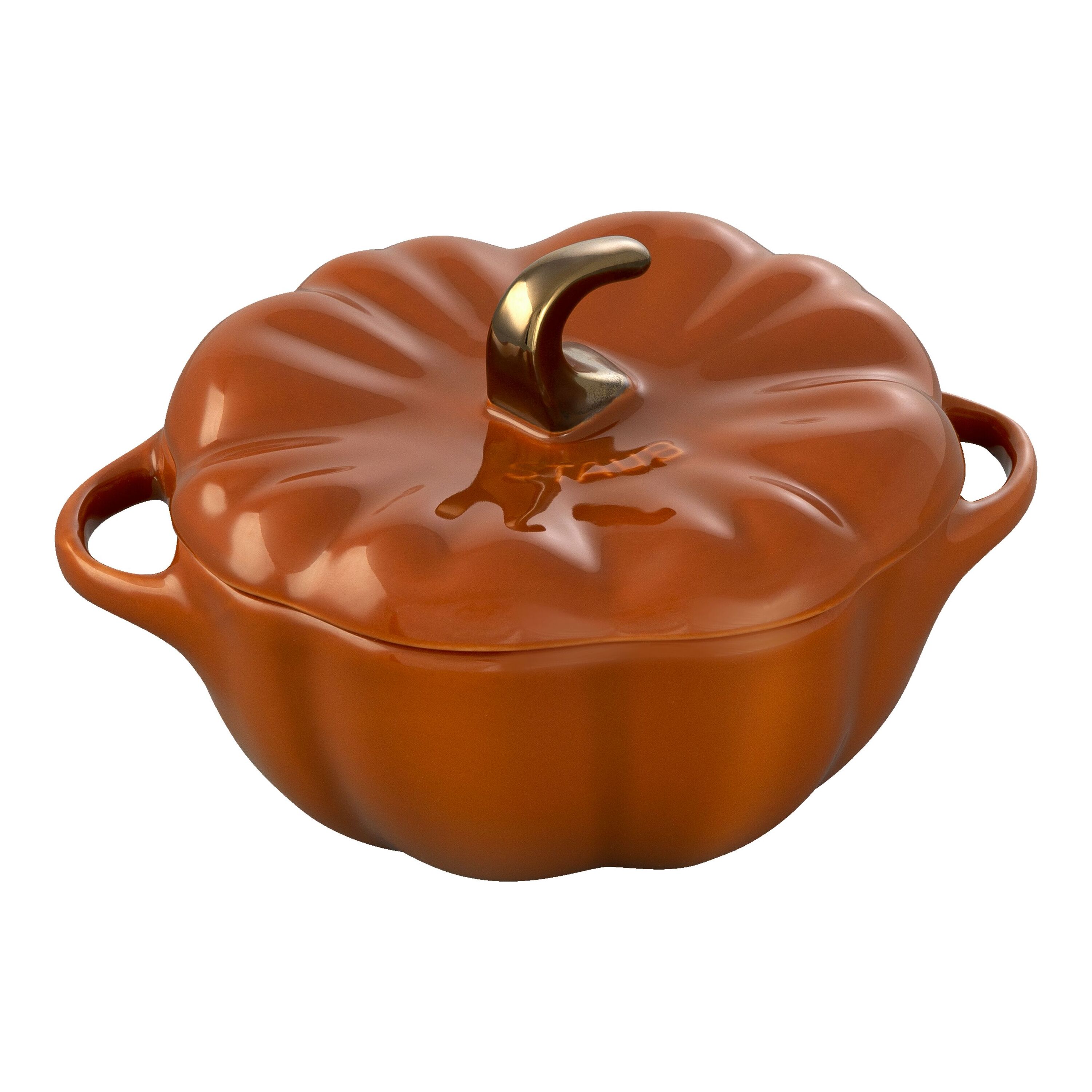 南瓜造型迷你铸铁锅15cm（肉桂棕）
