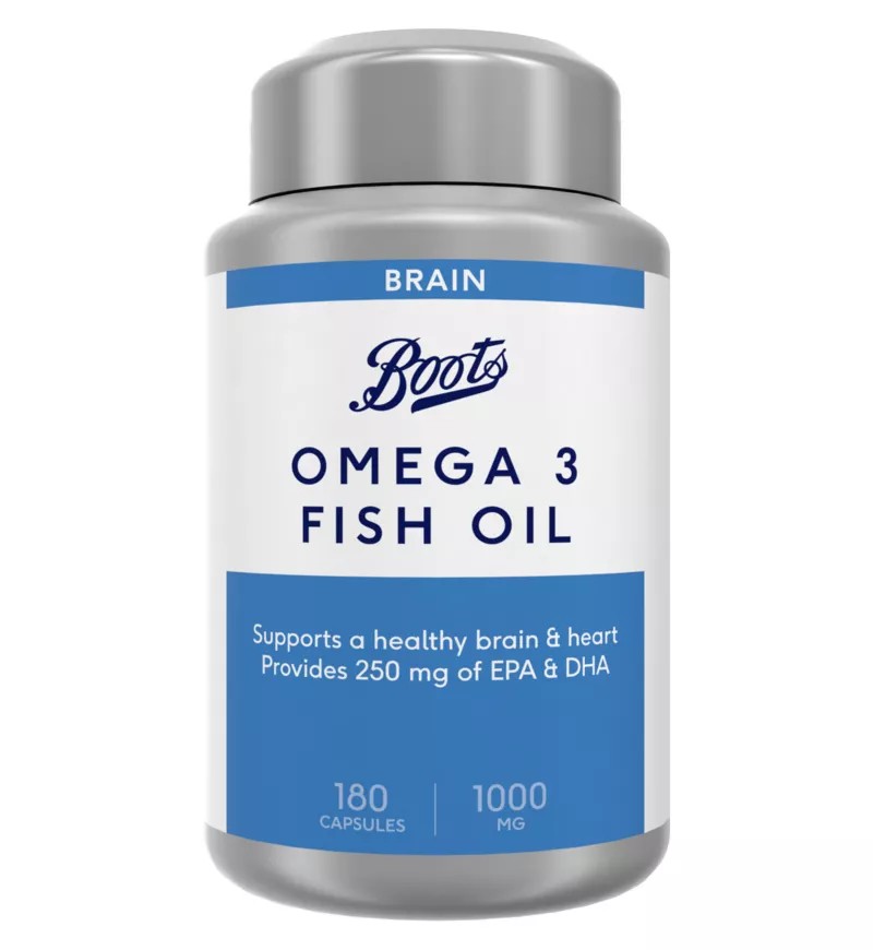 Boots 深海鱼油 Omega-3 1000mg 180 粒