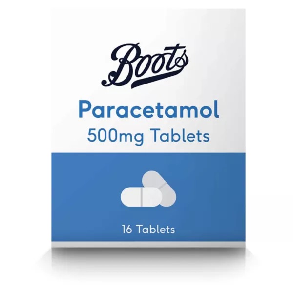 Boots 扑热息痛 Paracetamol 500mg 16片
