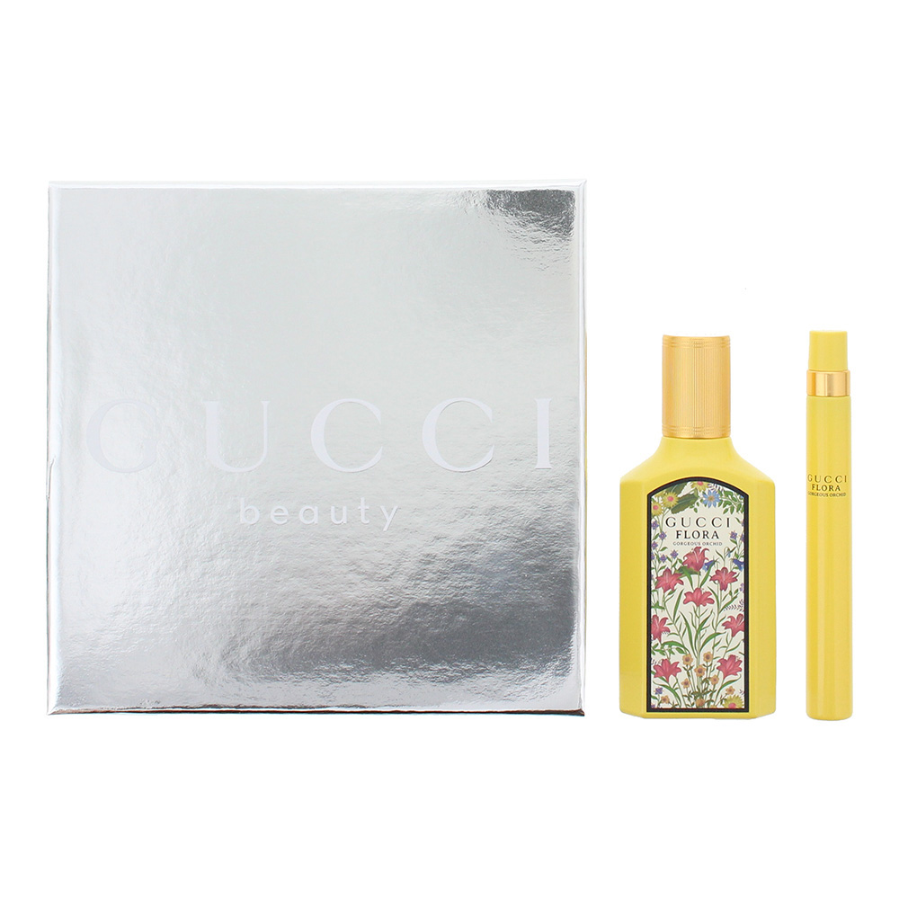 Gucci Flora Gorgeous Orchid正装+旅行装礼盒