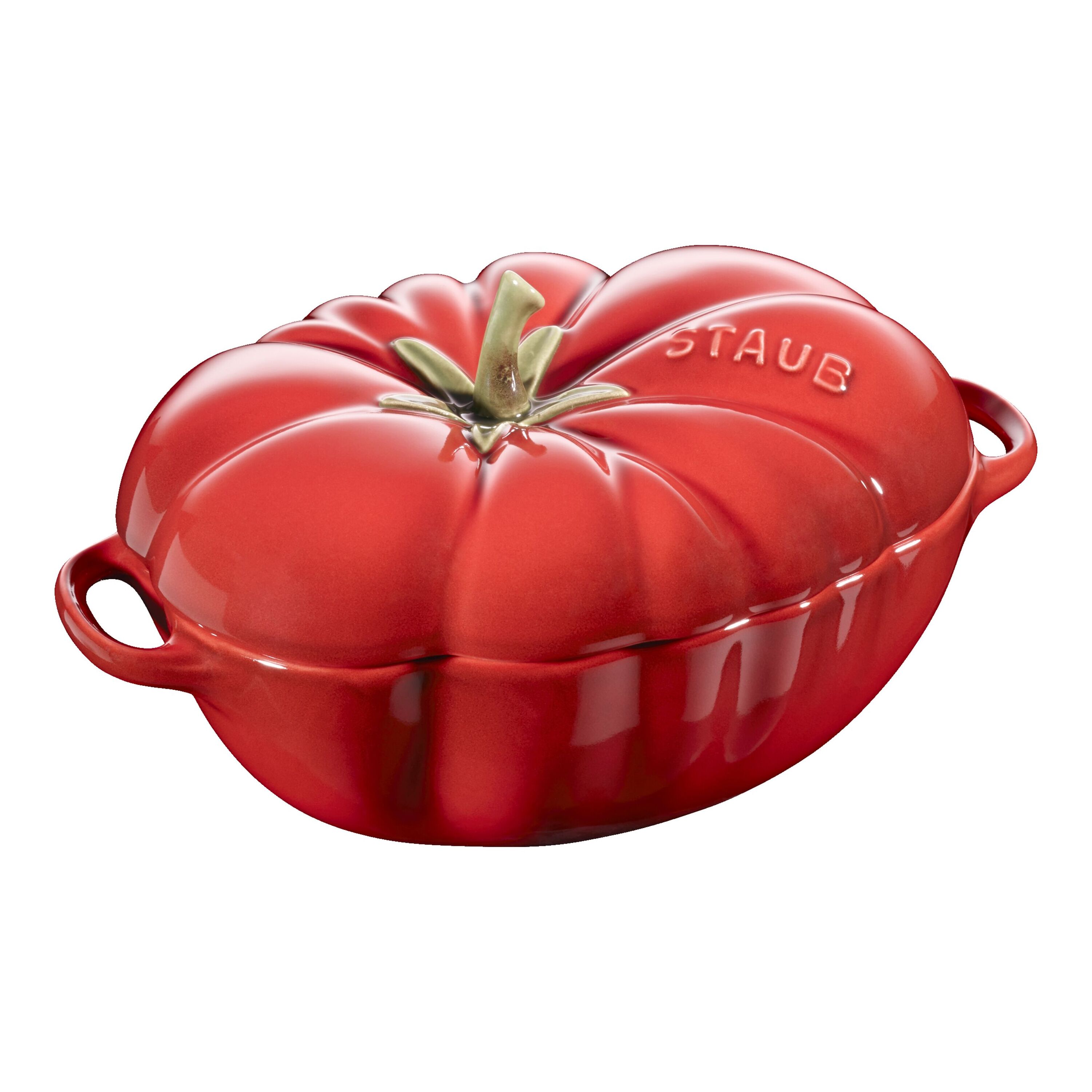 Staub 陶瓷炖锅 番茄造型 16cm 樱桃红