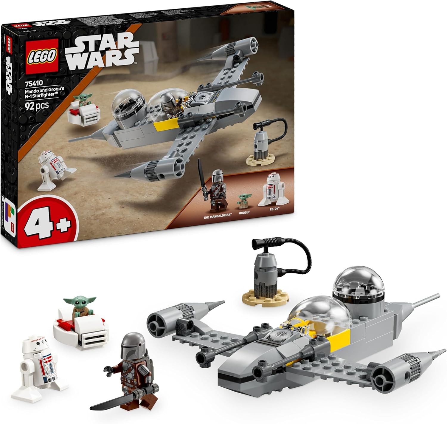 LEGO Star Wars 75410 曼达洛人与格罗古 N-1