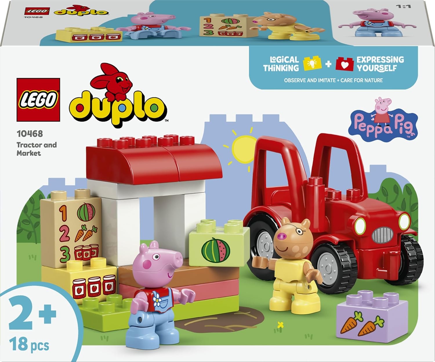 LEGO Duplo 小猪佩奇 拖拉机与市集