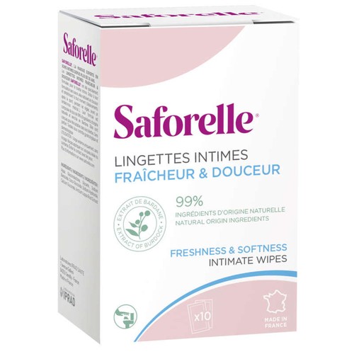 Saforelle 私处清洁湿巾 10片