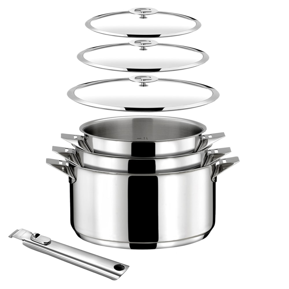 Cuisinox Eclipse 7件汤锅套装(含盖+可拆手柄)