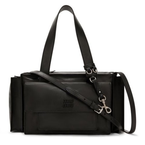 Miu Miu 皮革实用包 黑色