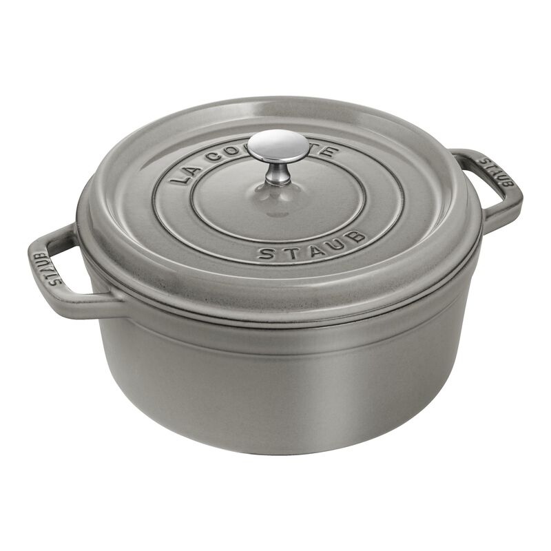 珐宝 STAUB 圆形铸铁锅 24cm 石墨灰