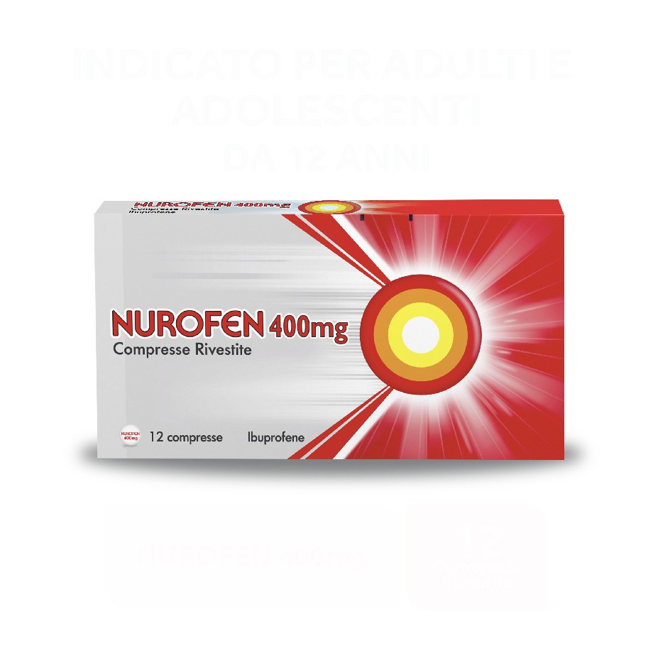 Nurofen布洛芬止疼片  400mg 12 片