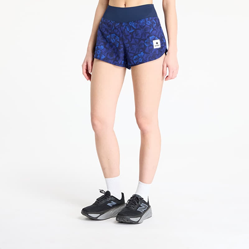 SAYSKY 女款 Flower Pace 3″ 跑步短裤 蓝花