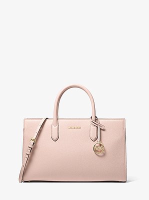 Scarlett中号粒面皮革包