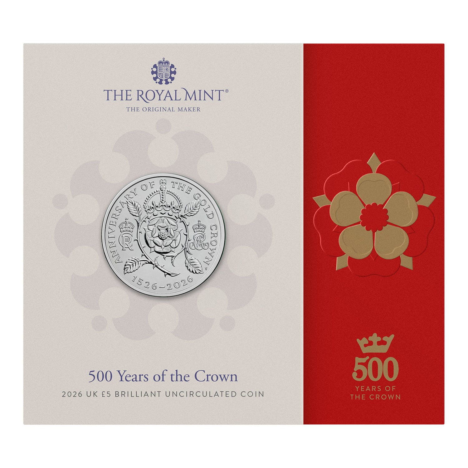 王权500年纪念 2026年英国£5纪念币