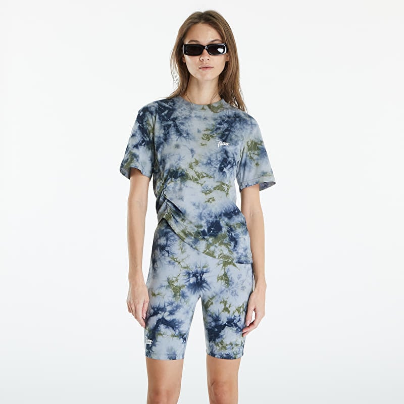 Patta Femme Tie Dye Cropped Ruched T-Shirt 灰
