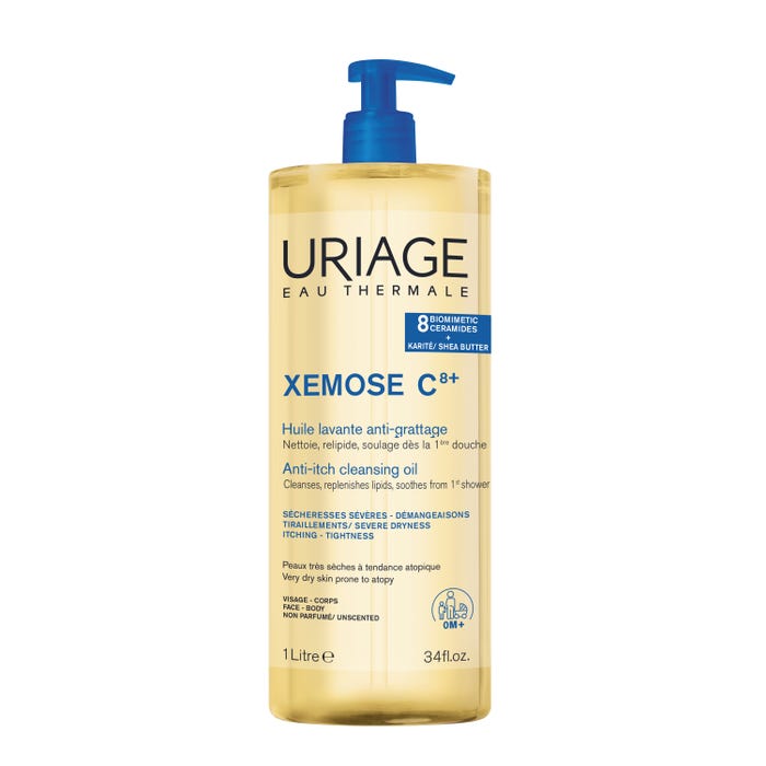 依泉(Uriage) Xemose C8+ 修护沐浴油 1L