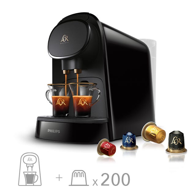L'OR BARISTA Original 胶囊咖啡机(钢琴黑)+200颗胶囊