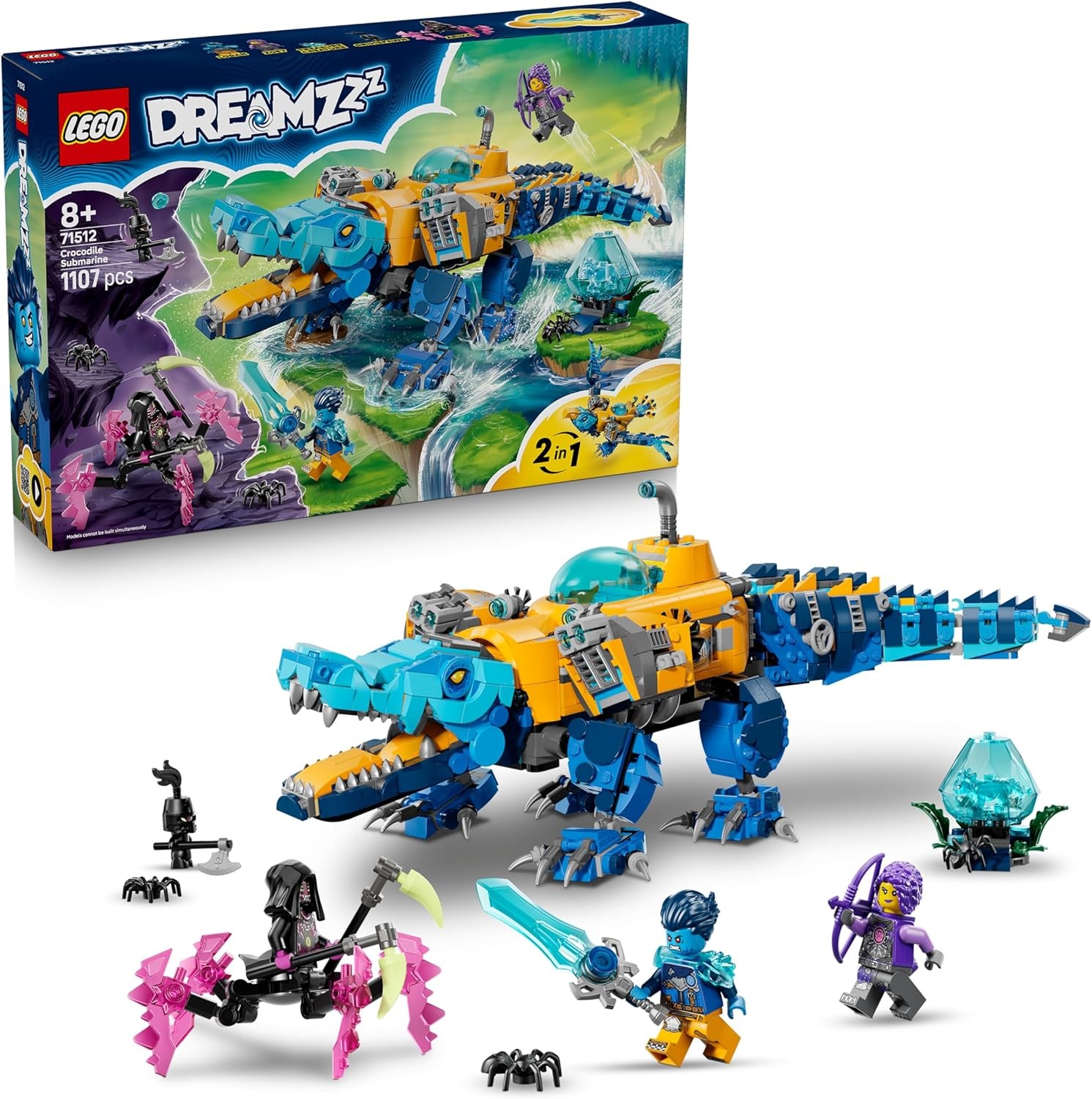 LEGO DREAMZzz 二合一鳄鱼潜艇
