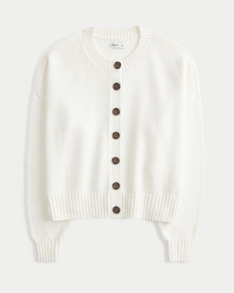 Hollister Easy Crew 圆领开衫(奶油色)