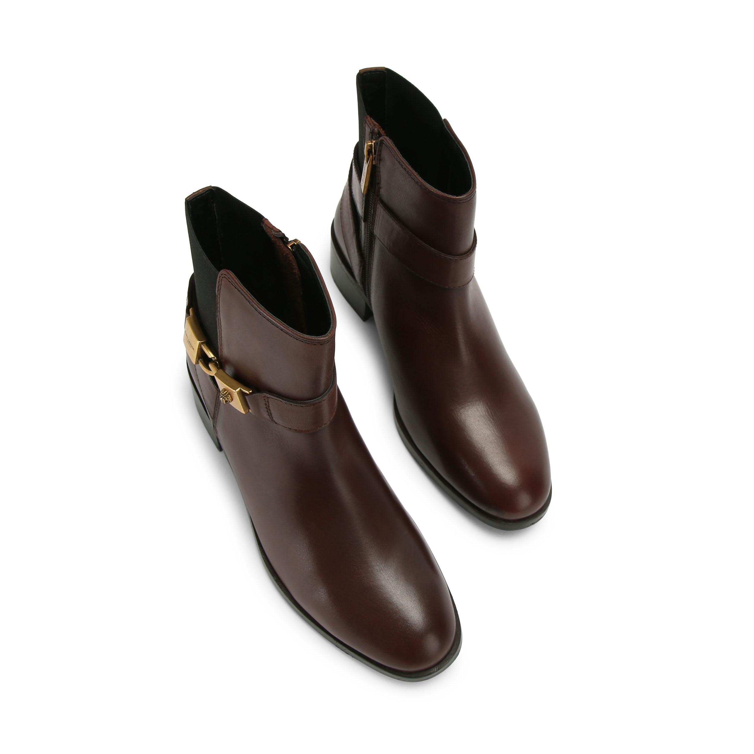 Kurt Geiger Kingsley 粗跟真皮长靴