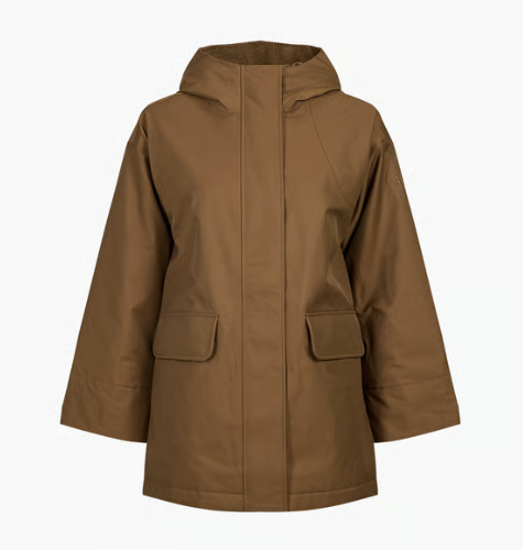 Aigle 直筒混纺棉外套(棕 · 女款)