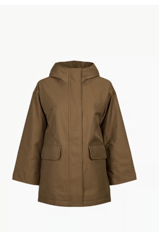 Aigle 直筒混纺棉外套(棕 · 女款)