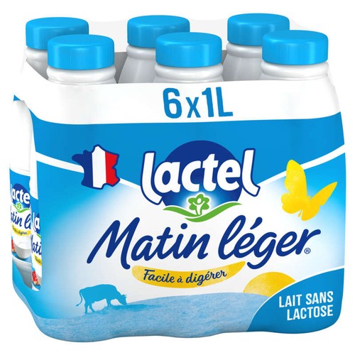 Matin Léger 无乳糖牛奶 6×1L