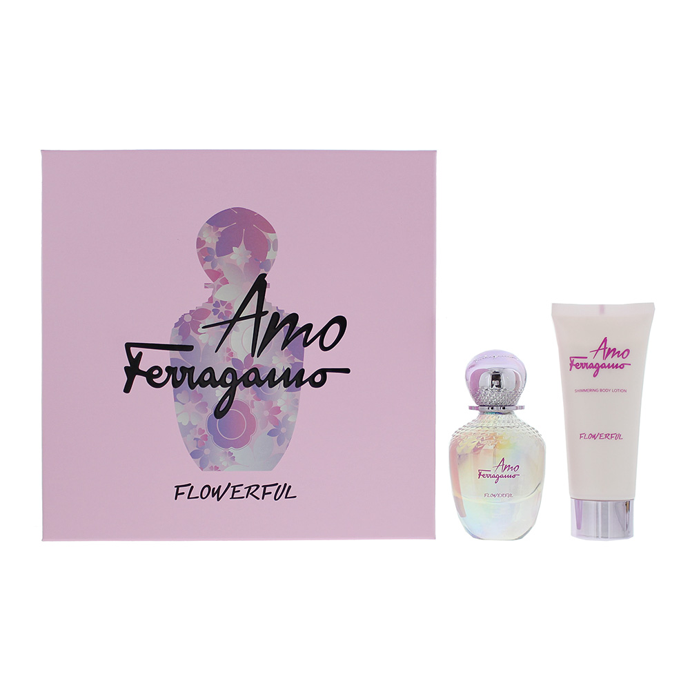 Salvatore Ferragamo Amo Flowerful香水+身体乳礼盒