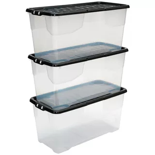 Strata 80L 带盖收纳箱 3 件