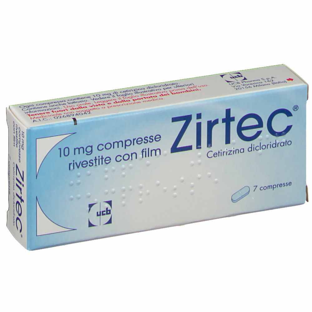 Zirtec 抗过敏片7片