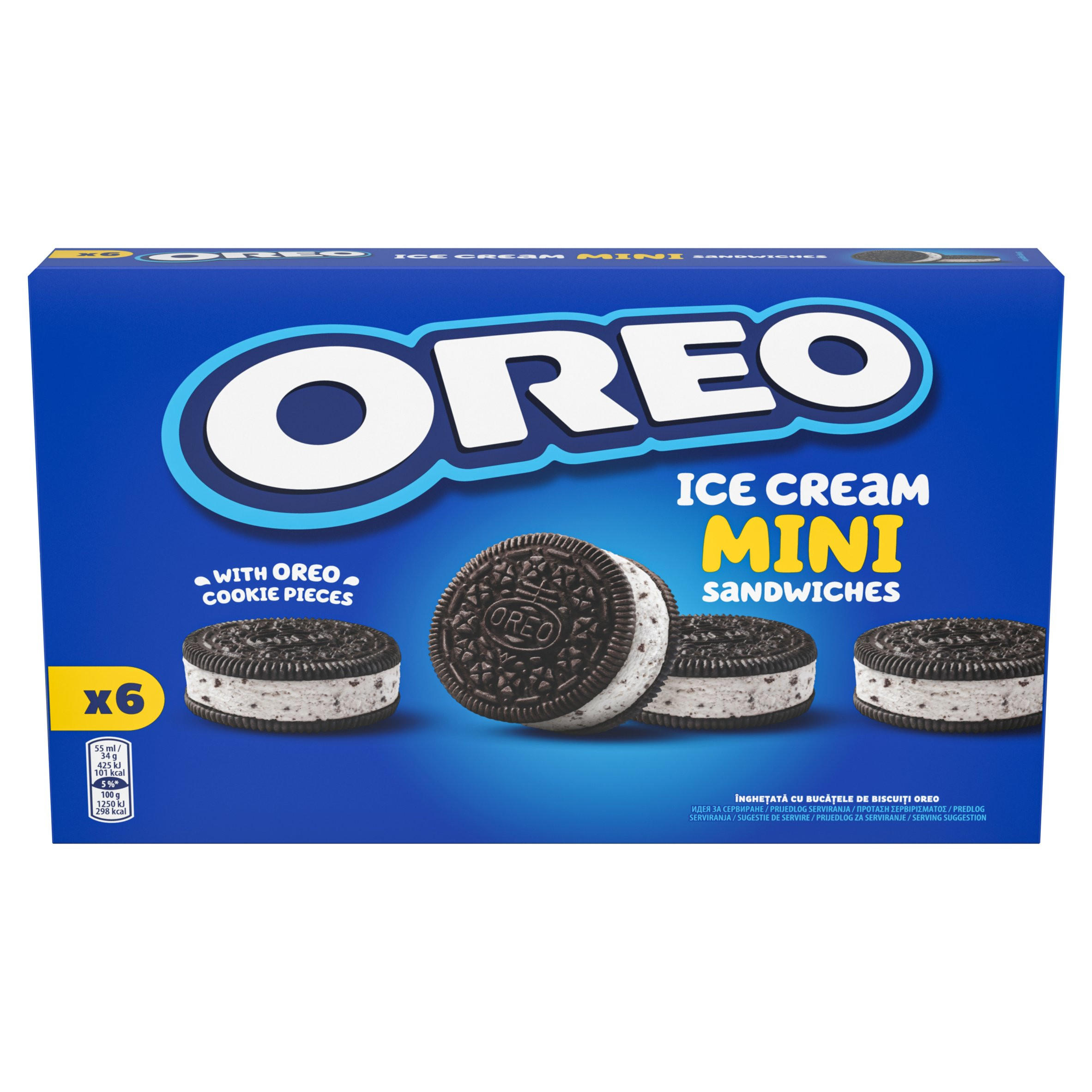 Oreo 迷你冰淇淋三明治 6×55ml