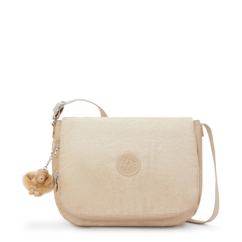 Kipling EARTHBEAT M 奶杏色中号斜挎包