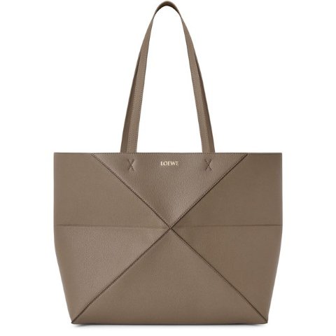 Loewe Puzzle Fold 中号托特包 粒面小牛皮