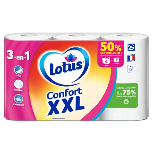 Lotus XXL 加大卷卫生纸 6卷