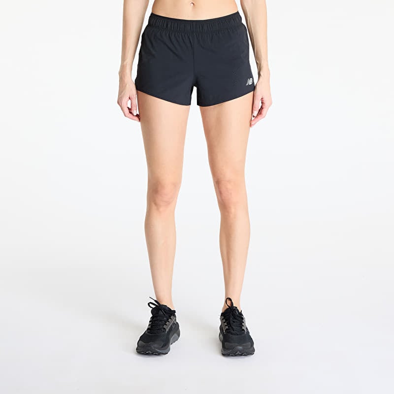 New Balance 女款 RC 3″ 跑步短裤 黑