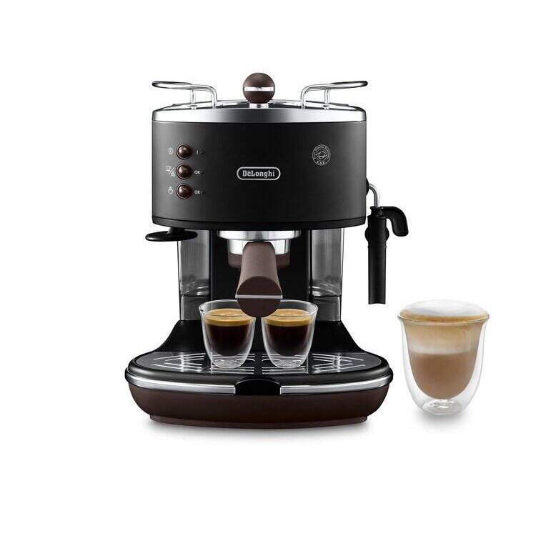 De'Longhi Icona Vintage 半自动意式咖啡机·黑