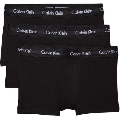 Calvin Klein CK 男士低腰平角内裤 3条装 黑色