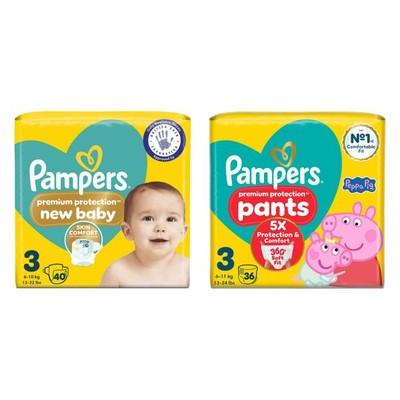 Pampers 3号纸尿裤40片+拉拉裤36片