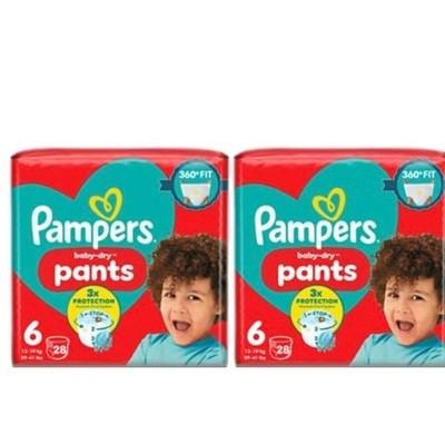 Pampers Baby-Dry 6号拉拉裤28片×2
