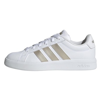 阿迪达斯 adidas Grand Court Base 3.0 女款板鞋 白色/金属银