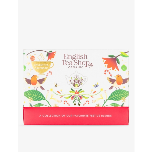English Tea Shop Organic Tea Festive Blends Advent Calendar box of 25