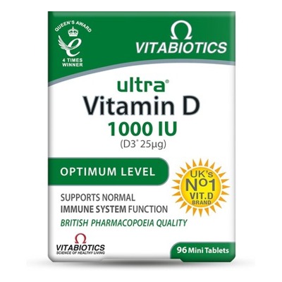 Vitabiotics Ultra 维生素D3 1000IU 96片