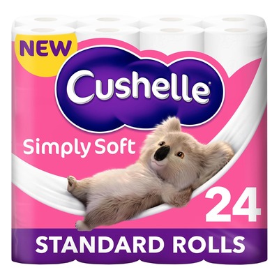 Cushelle Simply Soft 柔软卫生纸 24卷标准卷