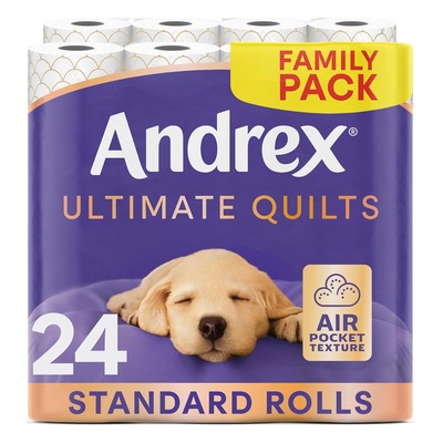 Andrex Ultimate Quilts 三层卷纸 24卷装
