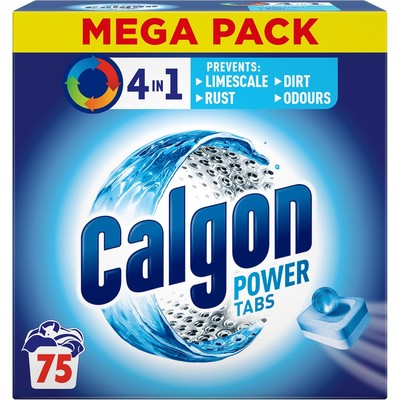 Calgon 四合一洗衣机清洁软水片 75粒